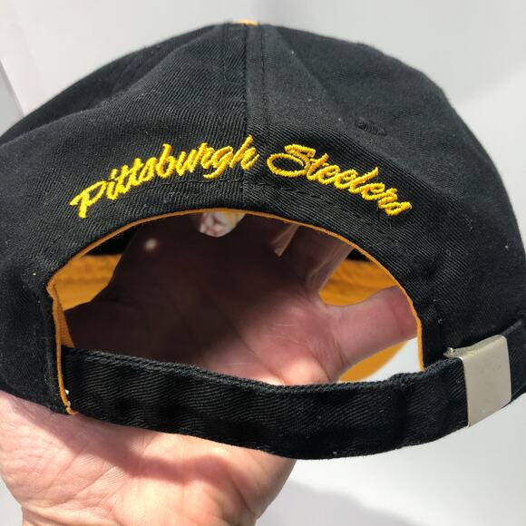 Pittsburgh Steelers hat NFL Team Apparel Snapback Black Cap - Picture 10 of 11